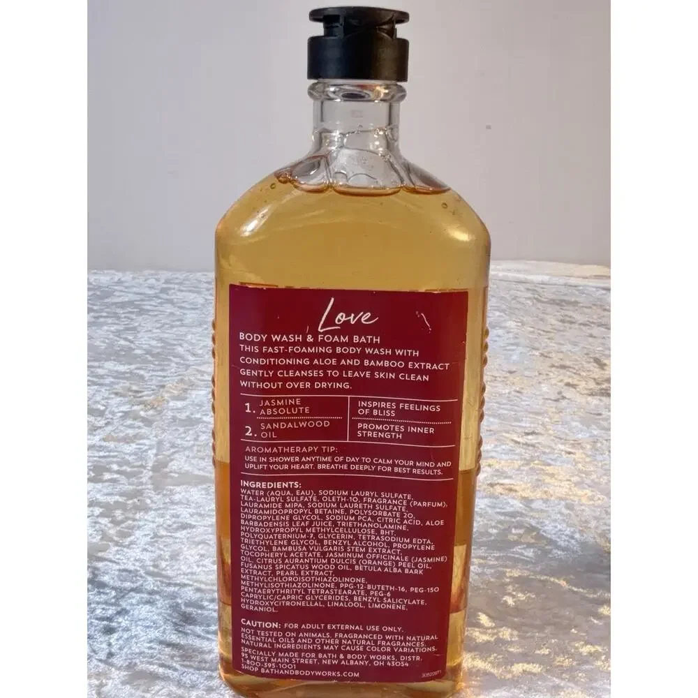 Bath & Body Works Love‎ Jasmine Sandalwood Aromatherapy Body Wash Retired 10oz
